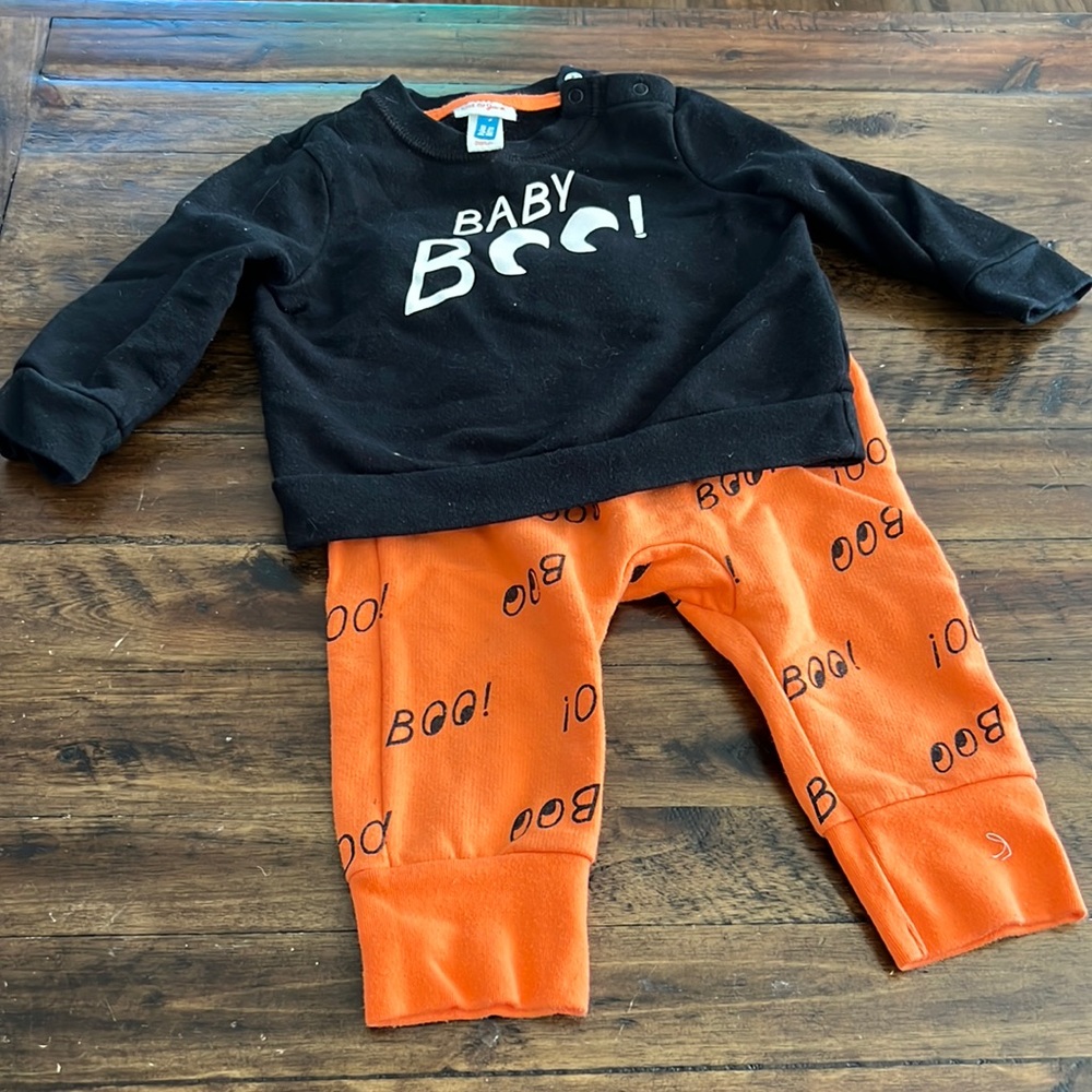 6-9M Baby Boo Cat & Jack Halloween Outfit